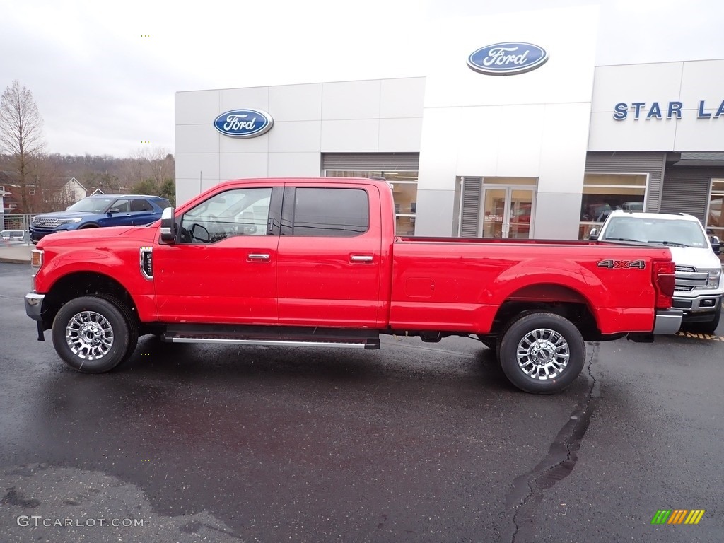 2022 F250 Super Duty XLT Crew Cab 4x4 - Race Red / Medium Earth Gray photo #2