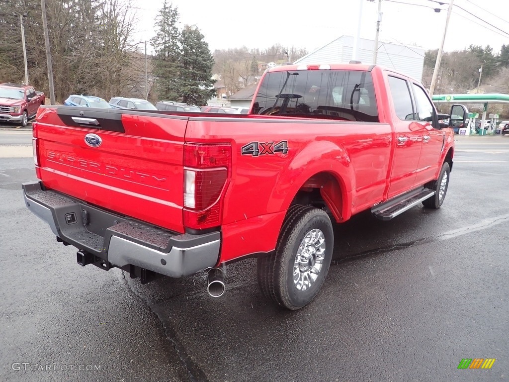 2022 F250 Super Duty XLT Crew Cab 4x4 - Race Red / Medium Earth Gray photo #5
