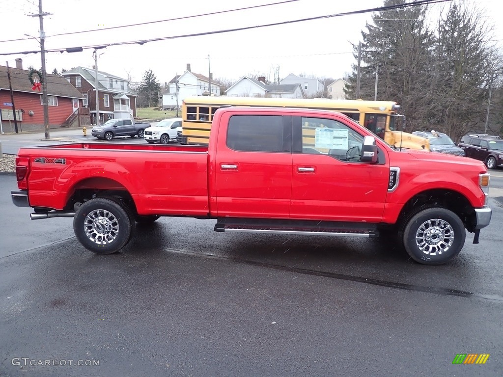 2022 F250 Super Duty XLT Crew Cab 4x4 - Race Red / Medium Earth Gray photo #6
