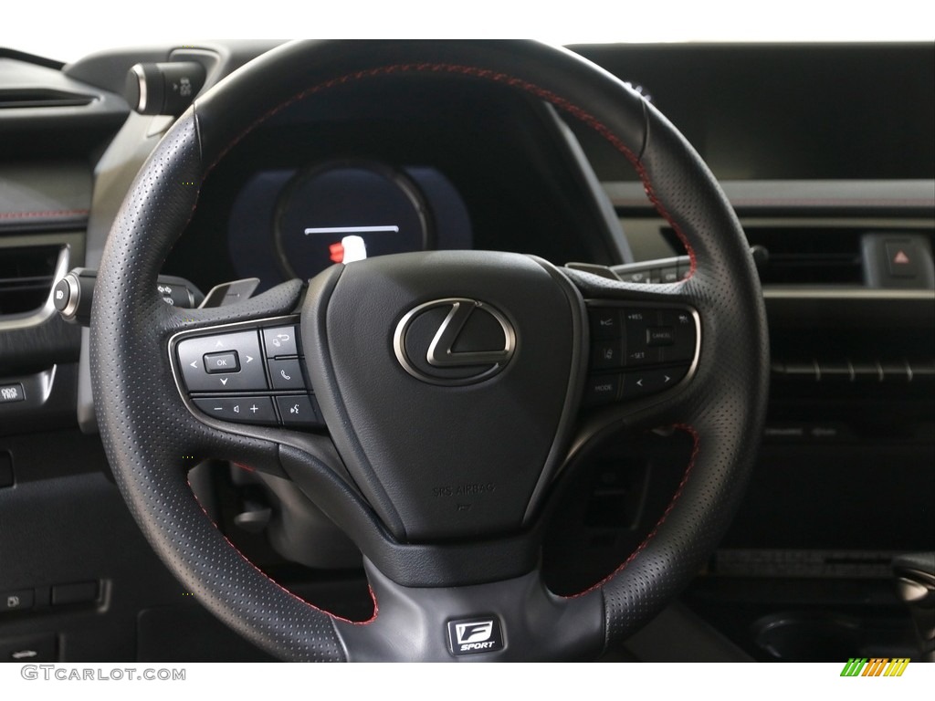 2021 Lexus UX 250h F Sport AWD Black Steering Wheel Photo #145508091