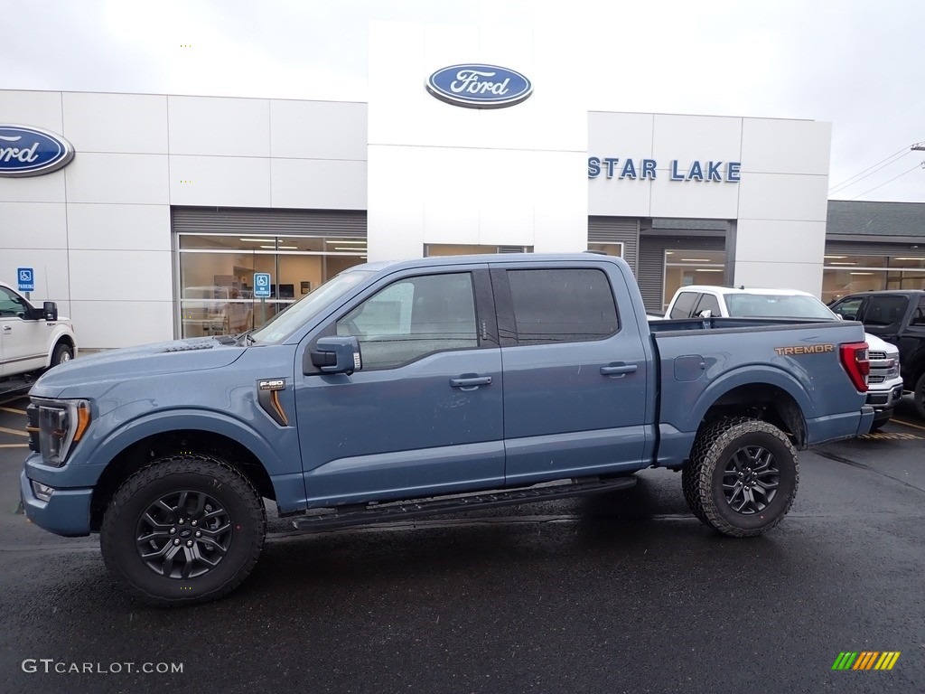 Azure Gray Metallic Tri-Coat 2023 Ford F150 Tremor SuperCrew 4x4 Exterior Photo #145508295