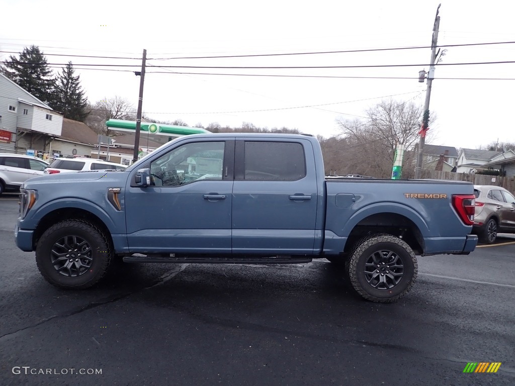 Azure Gray Metallic Tri-Coat 2023 Ford F150 Tremor SuperCrew 4x4 Exterior Photo #145508319