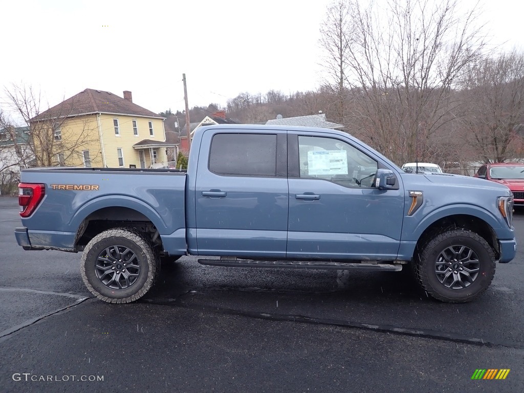 Azure Gray Metallic Tri-Coat 2023 Ford F150 Tremor SuperCrew 4x4 Exterior Photo #145508421