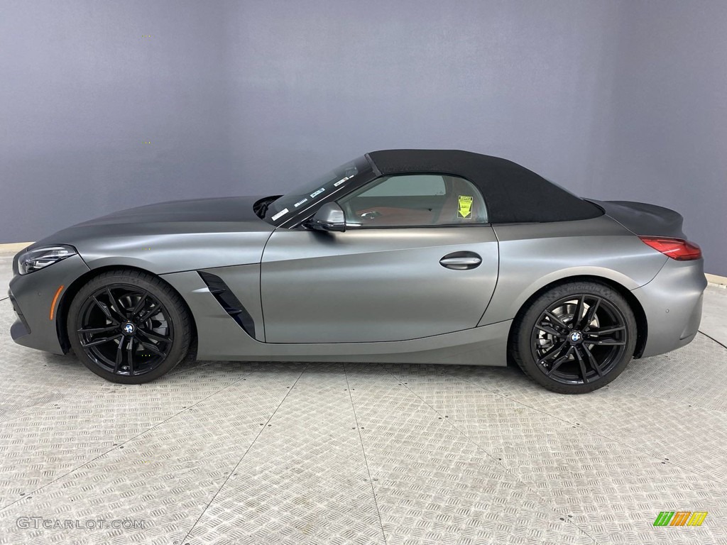 2019 Z4 sDrive30i - Frozen Grey II Metallic / Magma Red photo #3