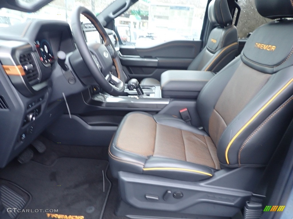 Black/Bronze Interior 2023 Ford F150 Tremor SuperCrew 4x4 Photo #145508601