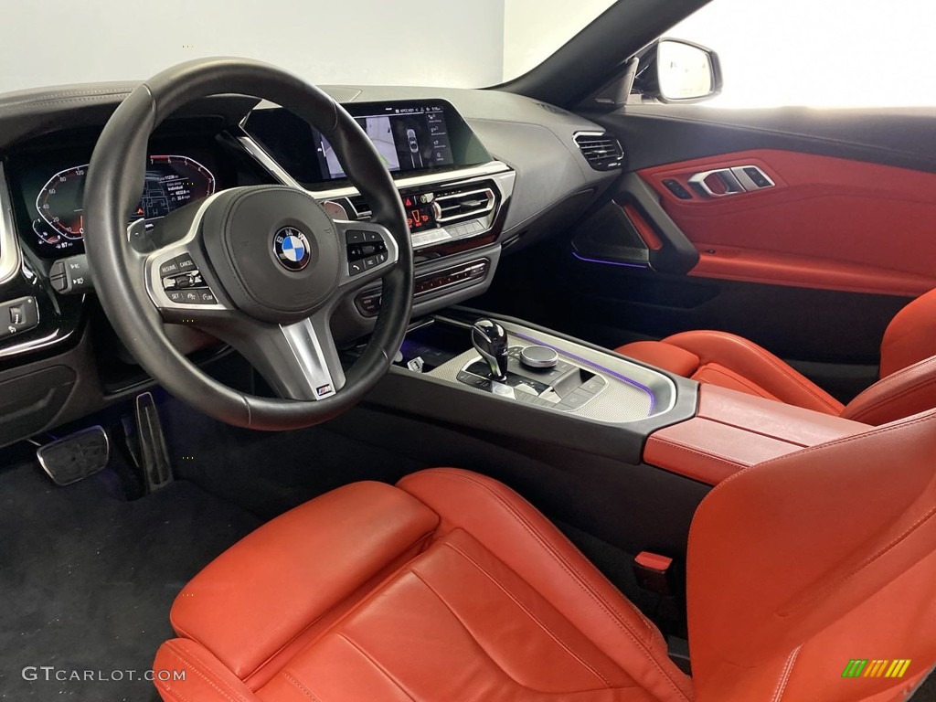 2019 Z4 sDrive30i - Frozen Grey II Metallic / Magma Red photo #15