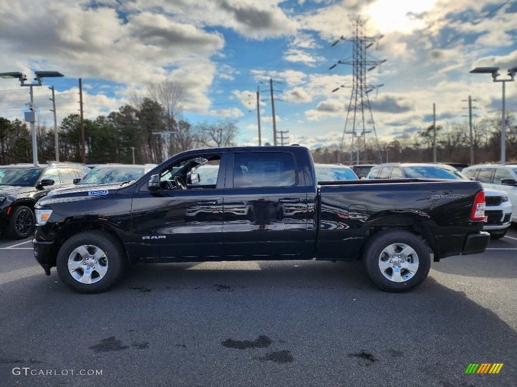 Diamond Black Crystal Pearl 2023 Ram 1500 Big Horn Crew Cab 4x4 Exterior Photo #145508943