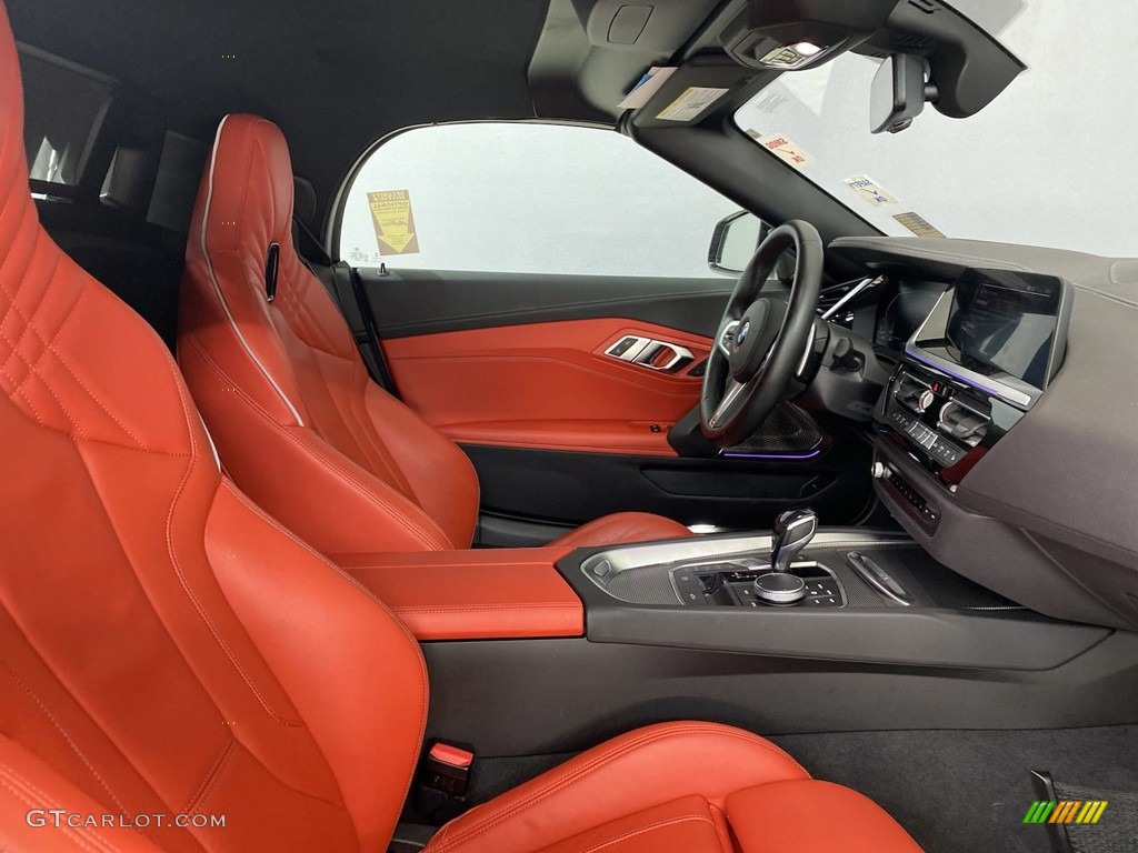 2019 Z4 sDrive30i - Frozen Grey II Metallic / Magma Red photo #33