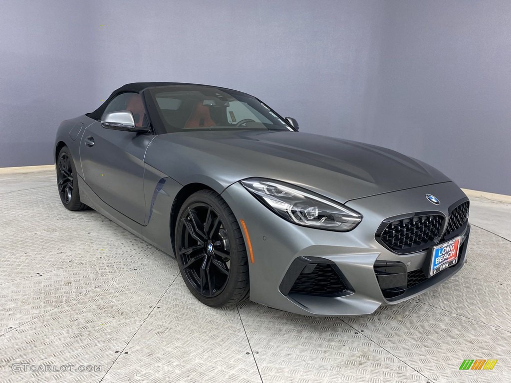 2019 Z4 sDrive30i - Frozen Grey II Metallic / Magma Red photo #35