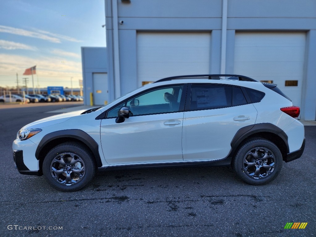 Crystal White Pearl 2023 Subaru Crosstrek Sport Exterior Photo #145509534