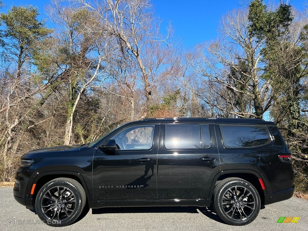 Diamond Black Crystal Pearl 2023 Jeep Grand Wagoneer Obsidian 4x4 Exterior Photo #145509597