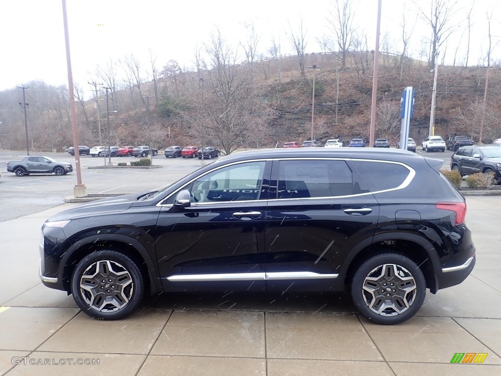 Twilight Black 2023 Hyundai Santa Fe Hybrid SEL Premium AWD Exterior Photo #145510524