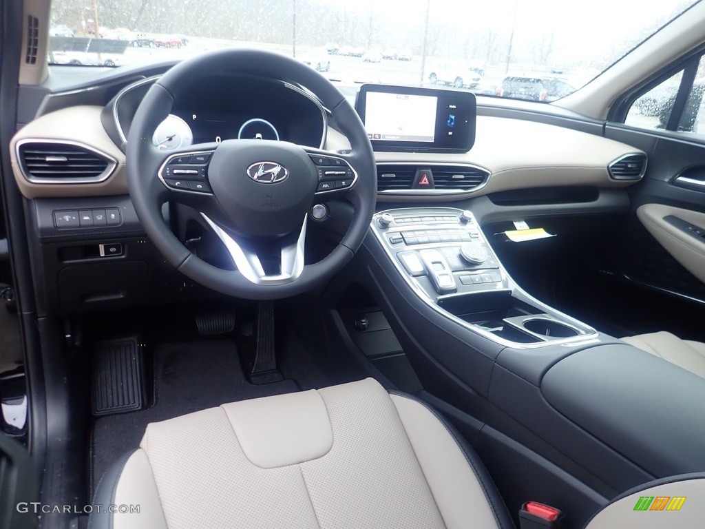 Beige/Black Interior 2023 Hyundai Santa Fe Hybrid SEL Premium AWD Photo #145510683