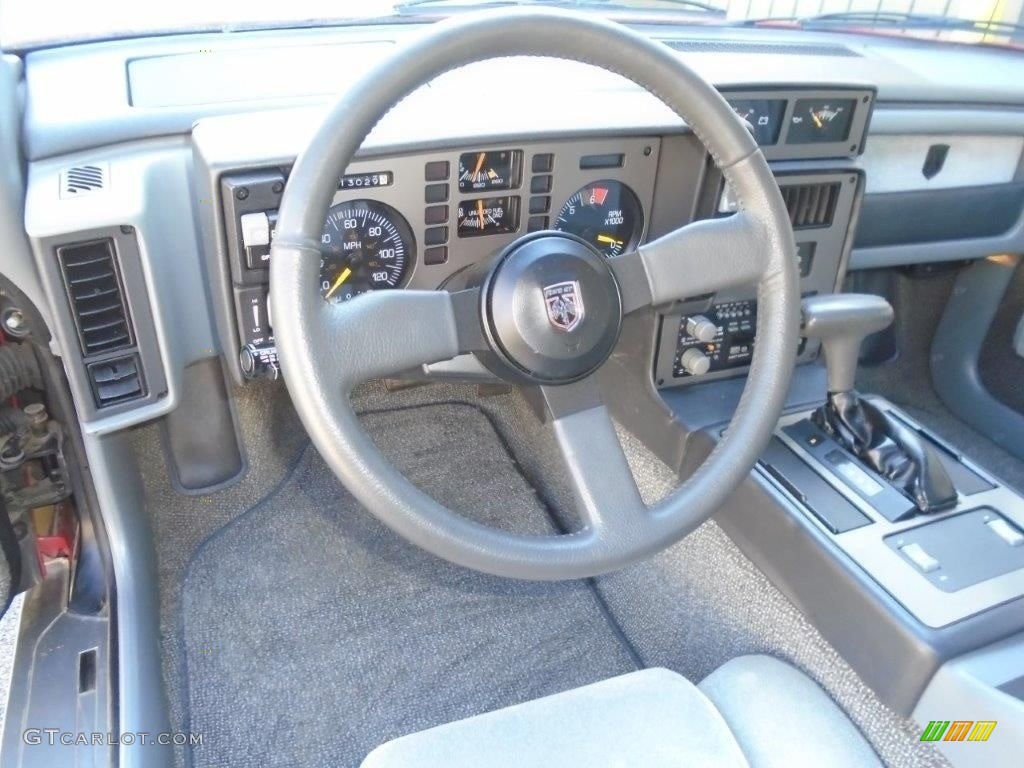 1986 Pontiac Fiero GT Gray Steering Wheel Photo #145511307