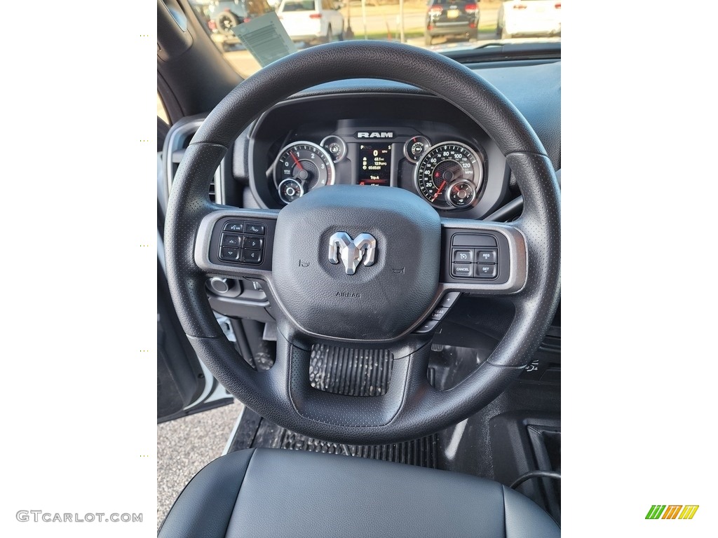 2022 Ram 5500 Tradesman Regular Cab 4x4 Dump Truck Black/Diesel Gray Steering Wheel Photo #145512072