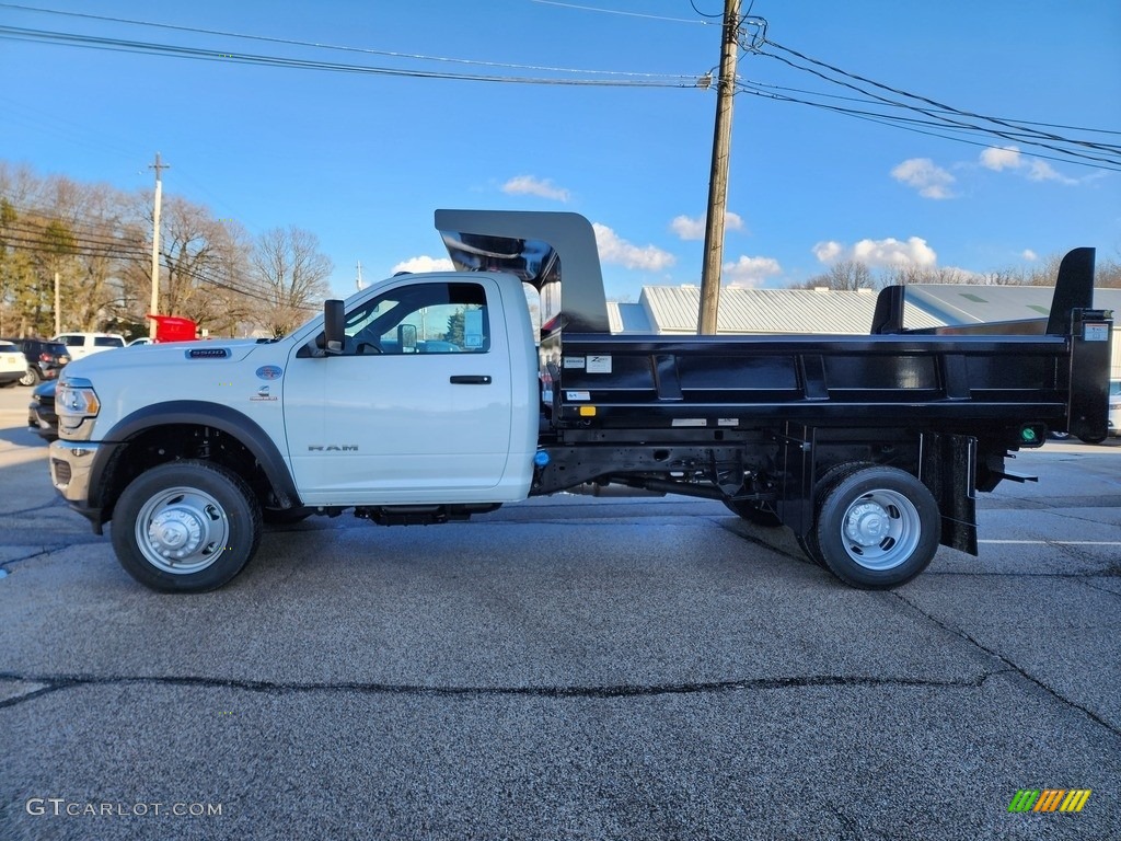 Bright White 2022 Ram 5500 Tradesman Regular Cab 4x4 Dump Truck Exterior Photo #145512138