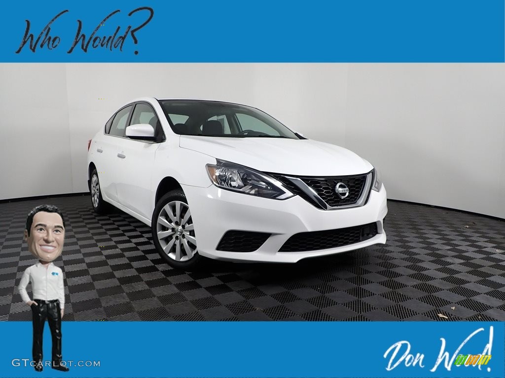 2019 Sentra S - Fresh Powder / Charcoal photo #1