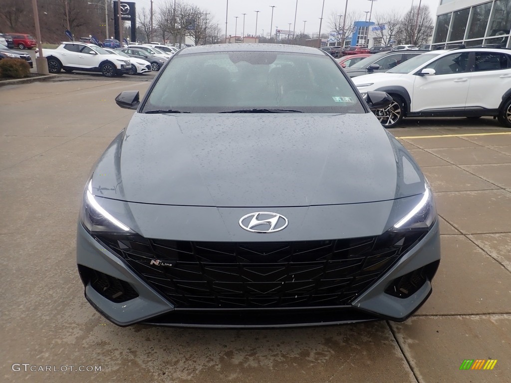 2023 Elantra N-Line - Electric Shadow / Black photo #8