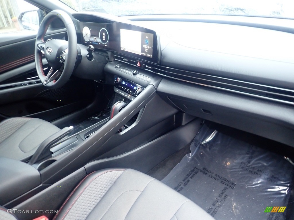 Black Interior 2023 Hyundai Elantra N-Line Photo #145514043