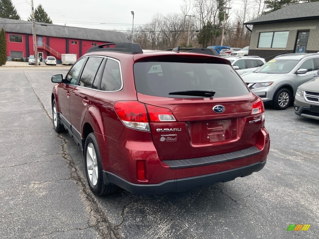 2013 Outback 2.5i Limited - Venetian Red Pearl / Off Black Leather photo #3