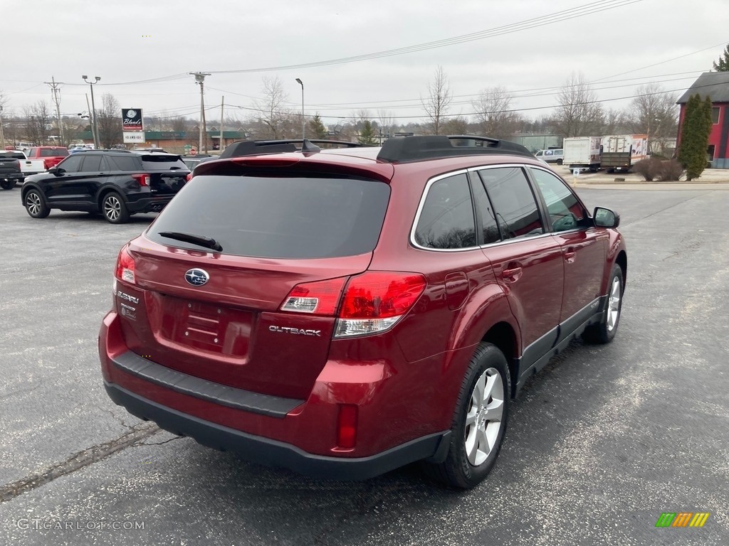 2013 Outback 2.5i Limited - Venetian Red Pearl / Off Black Leather photo #5