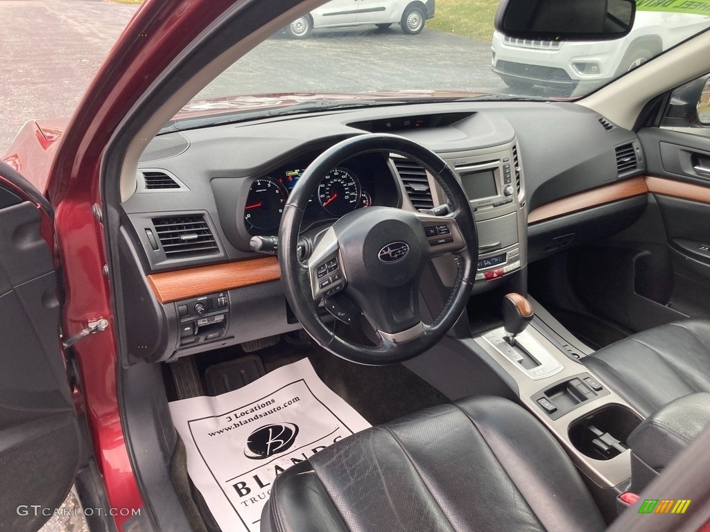 2013 Outback 2.5i Limited - Venetian Red Pearl / Off Black Leather photo #10