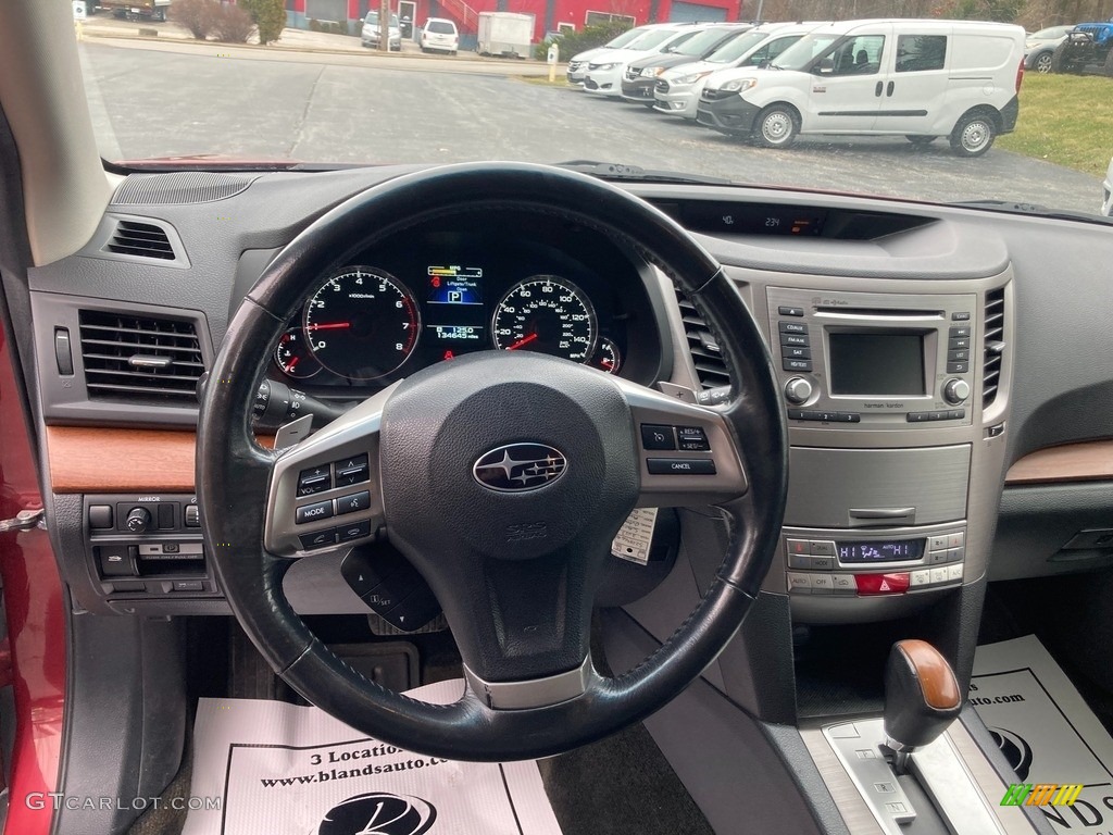 2013 Outback 2.5i Limited - Venetian Red Pearl / Off Black Leather photo #16