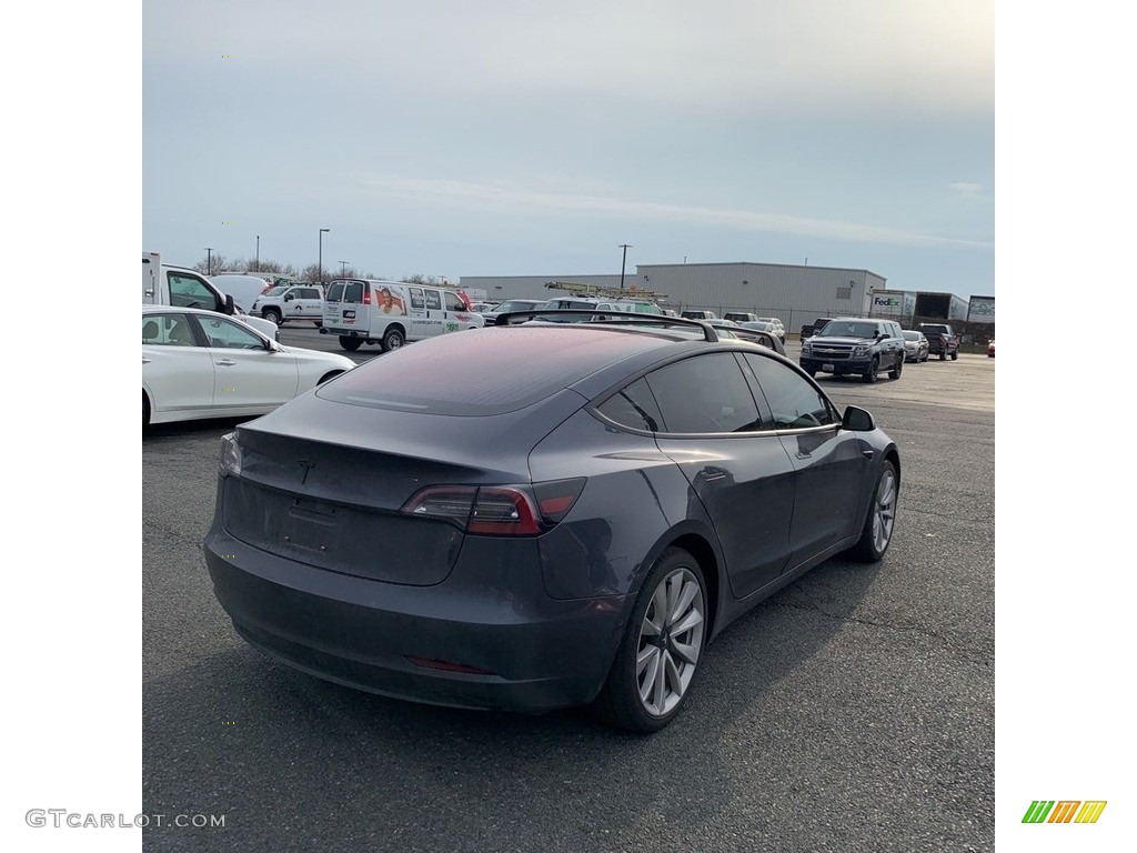 2018 Model 3 Long Range - Midnight Silver Metallic / Black photo #4
