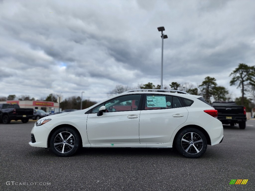 Crystal White Pearl 2023 Subaru Impreza Premium 5-Door Exterior Photo #145515755