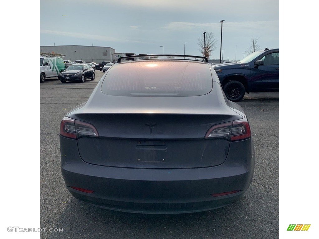 2018 Model 3 Long Range - Midnight Silver Metallic / Black photo #5