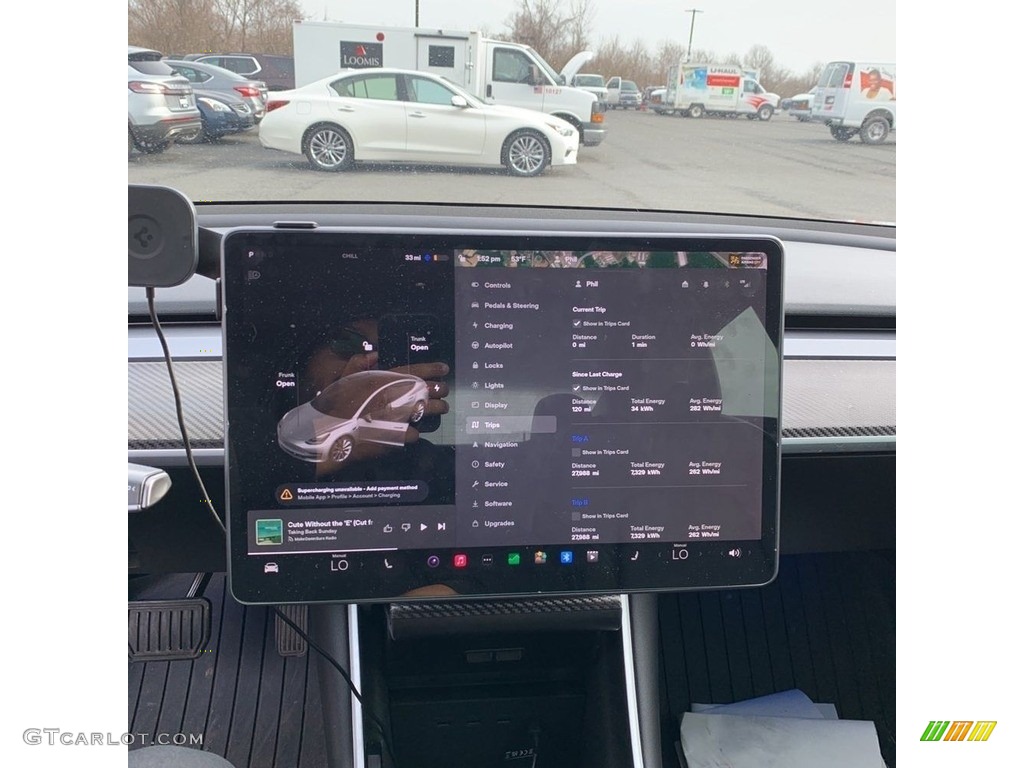 2018 Model 3 Long Range - Midnight Silver Metallic / Black photo #9