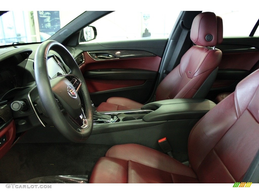 Morello Red/Jet Black Interior 2014 Cadillac ATS 2.0L Turbo AWD Photo #145515899