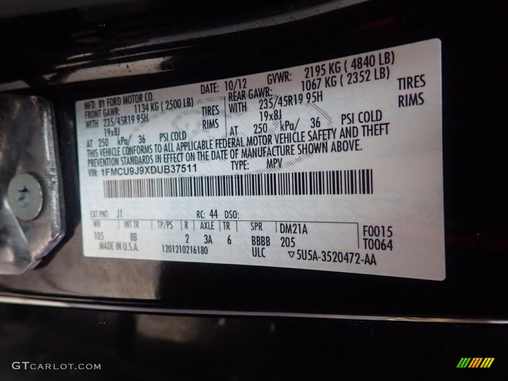 2013 Escape Titanium 2.0L EcoBoost 4WD - Kodiak Brown Metallic / Charcoal Black photo #23