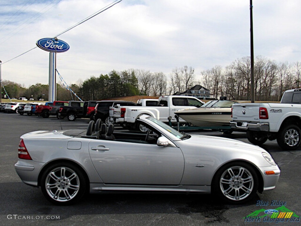 2004 SLK 320 Roadster - Brilliant Silver Metallic / Charcoal photo #6