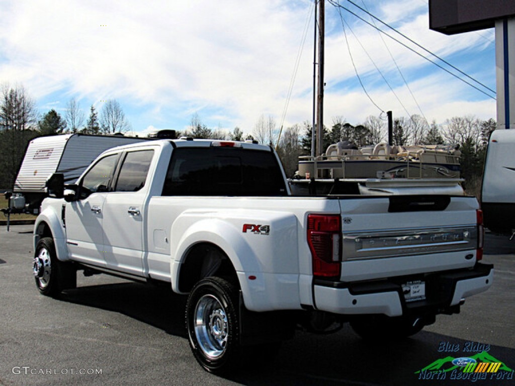Star White Metallic Tri-Coat 2022 Ford F450 Super Duty Platinum Crew Cab 4x4 Exterior Photo #145517470