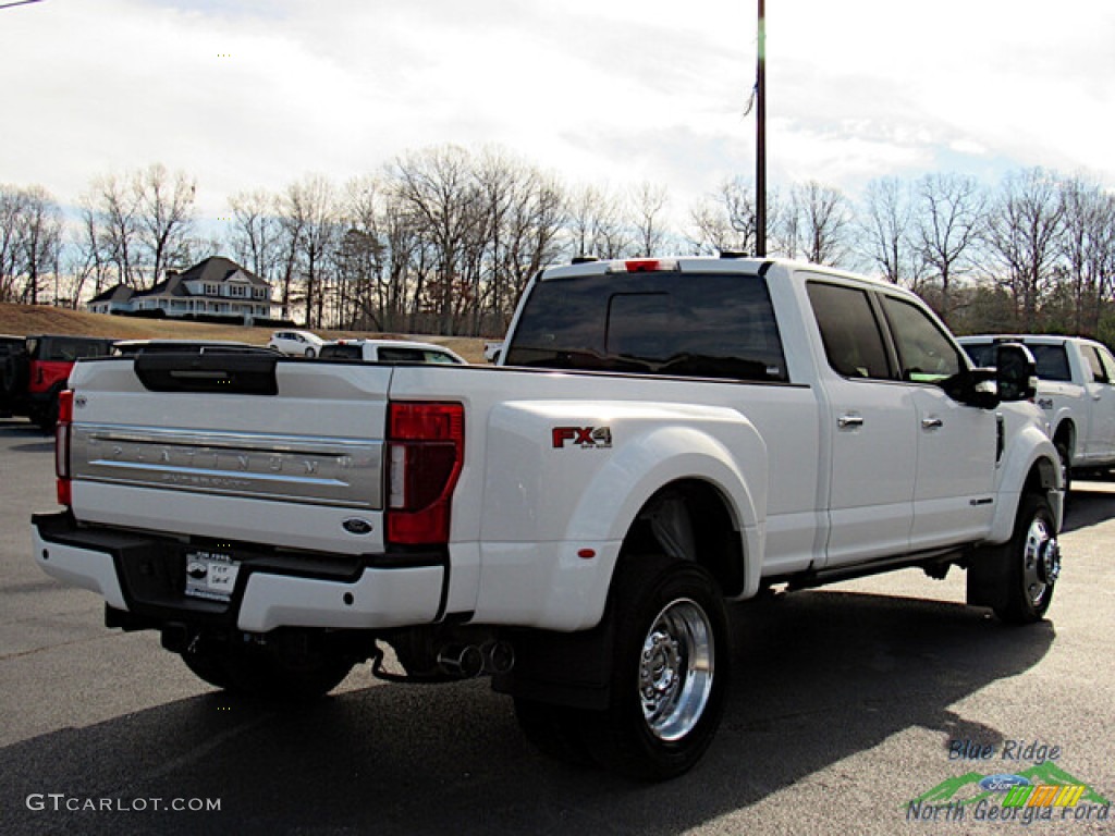 Star White Metallic Tri-Coat 2022 Ford F450 Super Duty Platinum Crew Cab 4x4 Exterior Photo #145517512