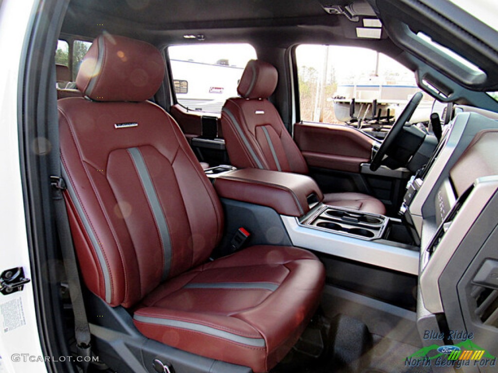 Black Onyx/Carmelo Interior 2022 Ford F450 Super Duty Platinum Crew Cab 4x4 Photo #145517632