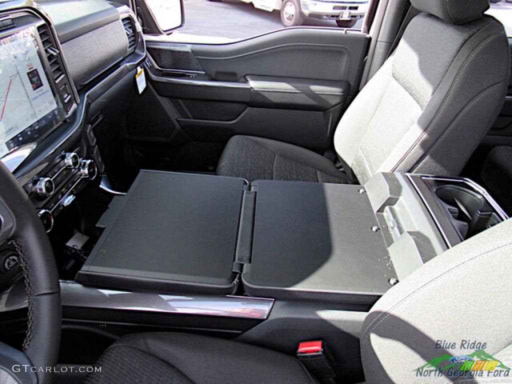 Black Interior 2023 Ford F150 XLT SuperCrew 4x4 Photo #145518262