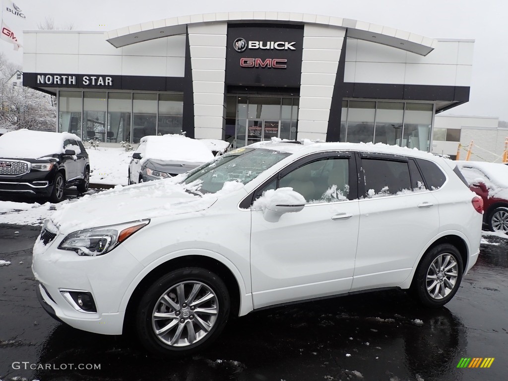 2020 Envision Essence AWD - Summit White / Light Neutral photo #1