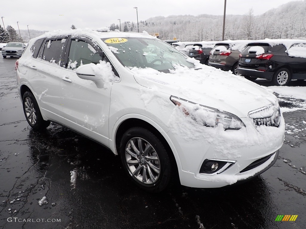 2020 Envision Essence AWD - Summit White / Light Neutral photo #9