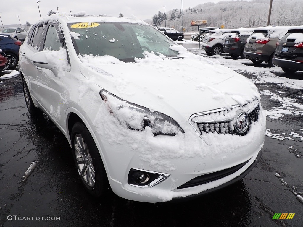 2020 Envision Essence AWD - Summit White / Light Neutral photo #10