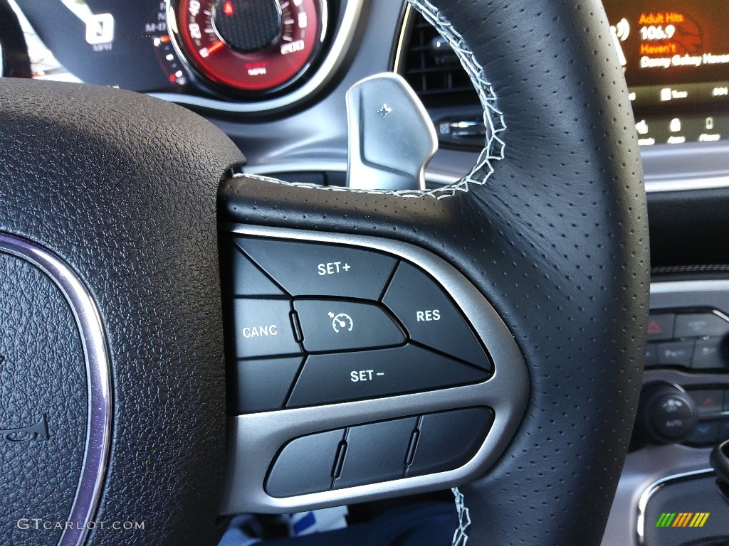 2022 Dodge Challenger SRT Hellcat Black Steering Wheel Photo #145519826