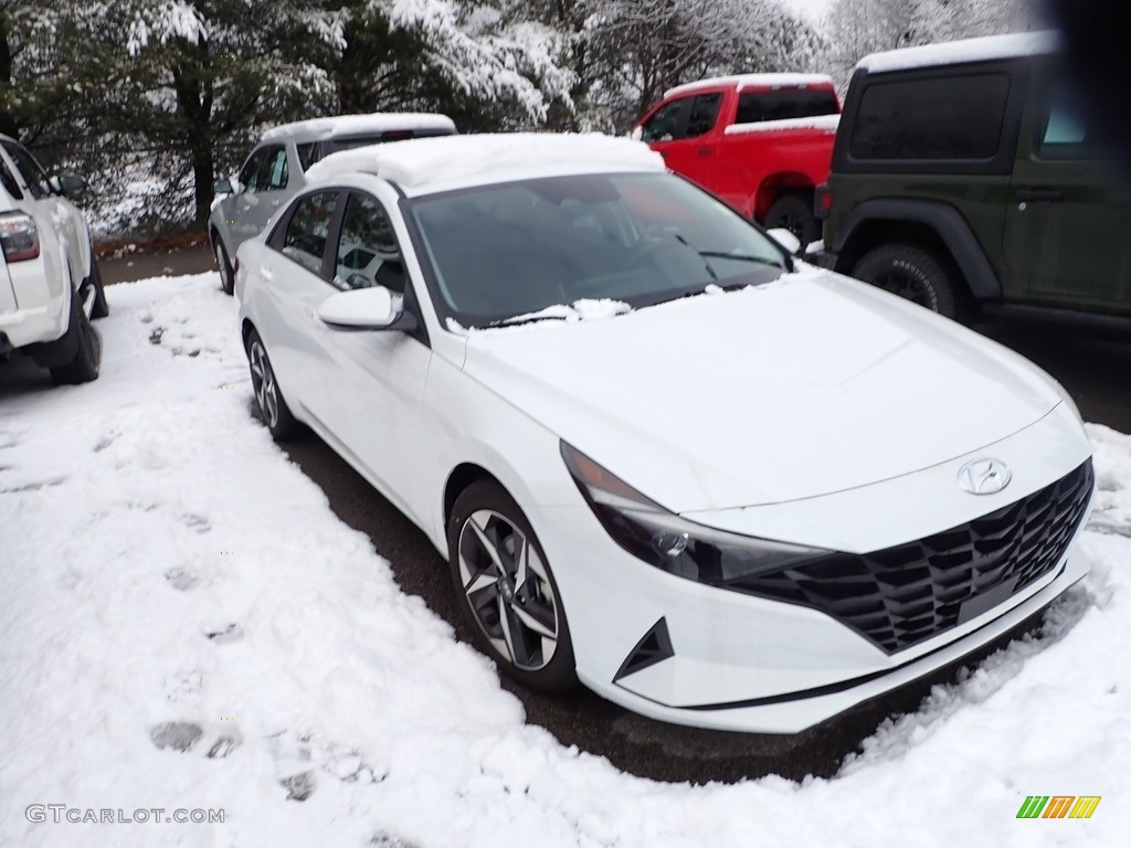 2023 Elantra SEL - Serenity White / Black photo #3