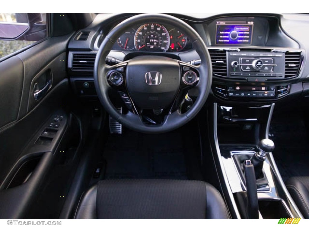 2016 Honda Accord Sport Sedan Black Dashboard Photo #145520762