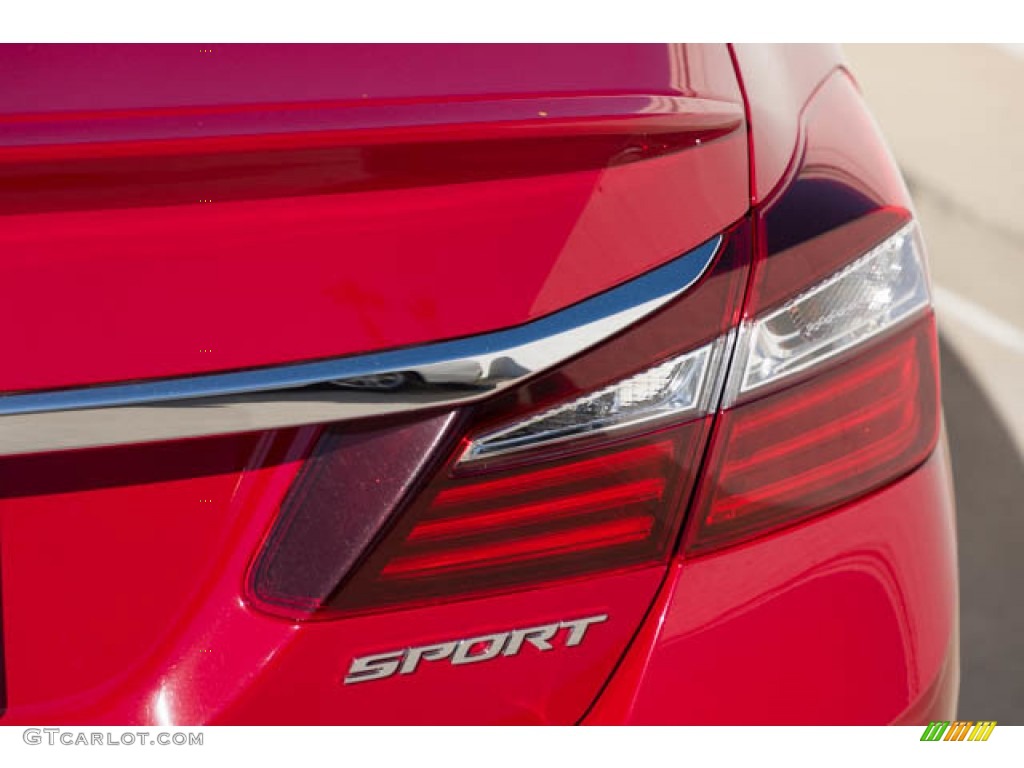 2016 Accord Sport Sedan - San Marino Red / Black photo #11