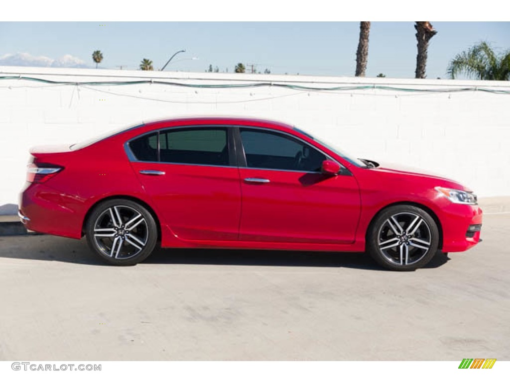 2016 Accord Sport Sedan - San Marino Red / Black photo #12