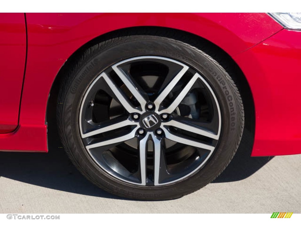 2016 Accord Sport Sedan - San Marino Red / Black photo #32