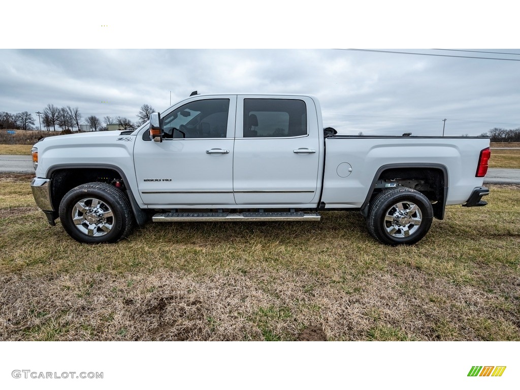 Summit White 2018 GMC Sierra 2500HD SLT Crew Cab 4x4 Exterior Photo #145521299