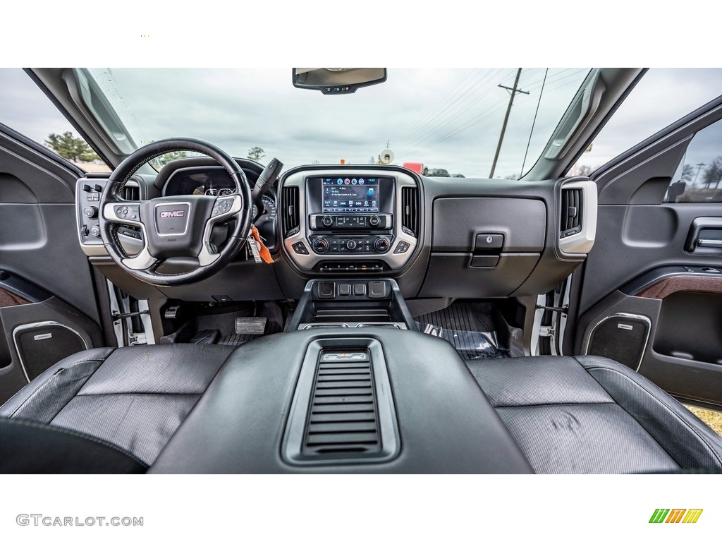 Jet Black Interior 2018 GMC Sierra 2500HD SLT Crew Cab 4x4 Photo #145521428