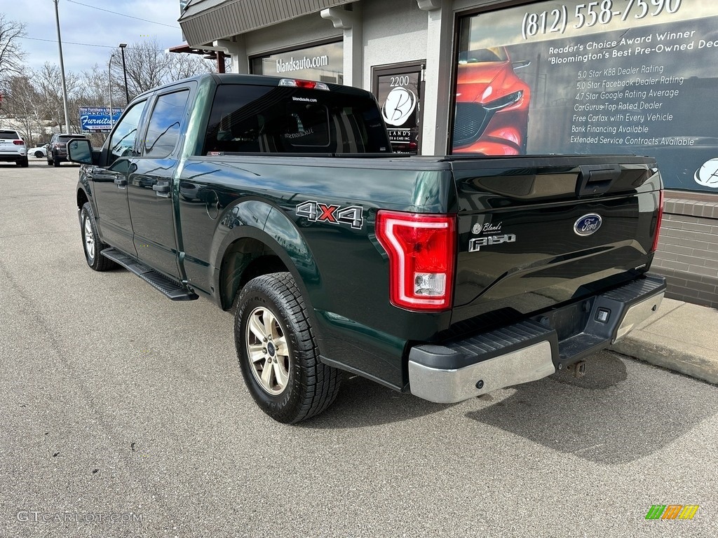 2016 F150 XLT SuperCrew 4x4 - Green Gem / Medium Earth Gray photo #7